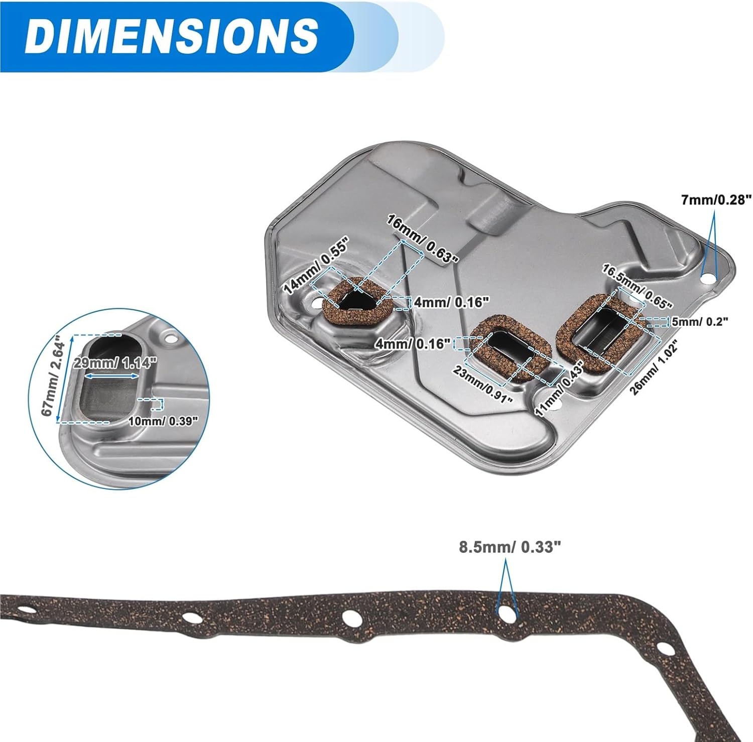 Transmission Filter Oil Pan for Lexus LS430 2001-2003 3533030030 CVT Cooler Gasket Kit Automatic Automotive Transmission Filter
