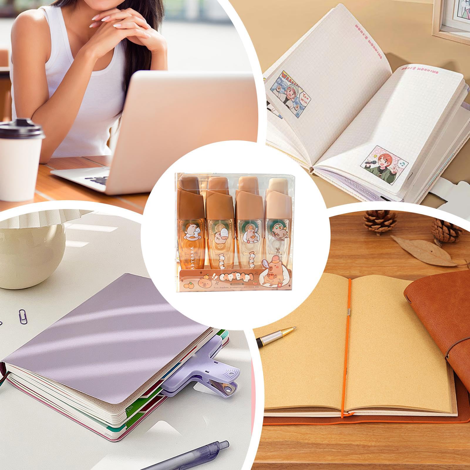 Scrapbooking Rotolo Di Nastro Biadesivo Adesione Rapida Artigianato | Adesivo Per Artigianato Dispenser Di Colla Per Ragazzi Insegnanti Diario Carta Cartolina Foto Ufficio Scuola