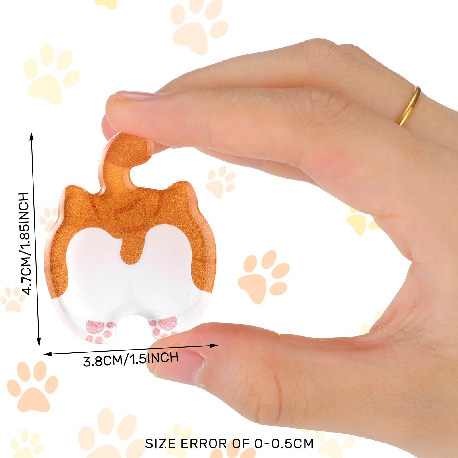 Xuhal 12 Pcs Cat Butt Magnets for Refrigerator Cute Kitten Fridge Magnets Funny Novelty Gift for Cat Lovers and Pet Parents, 6 Style
