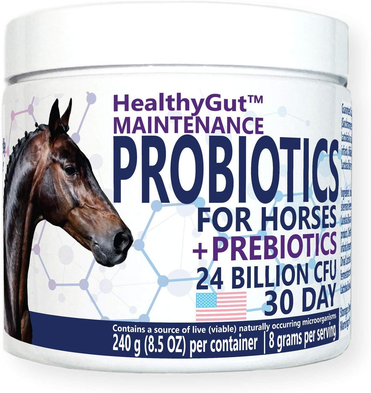 LLC. HealthyGut Maintenance Probiotics for Horses (30)