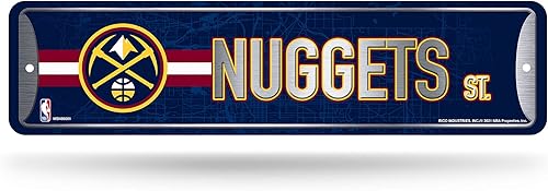 Vista 135 de Rico Industries NBA Basketball Metal Street Sign