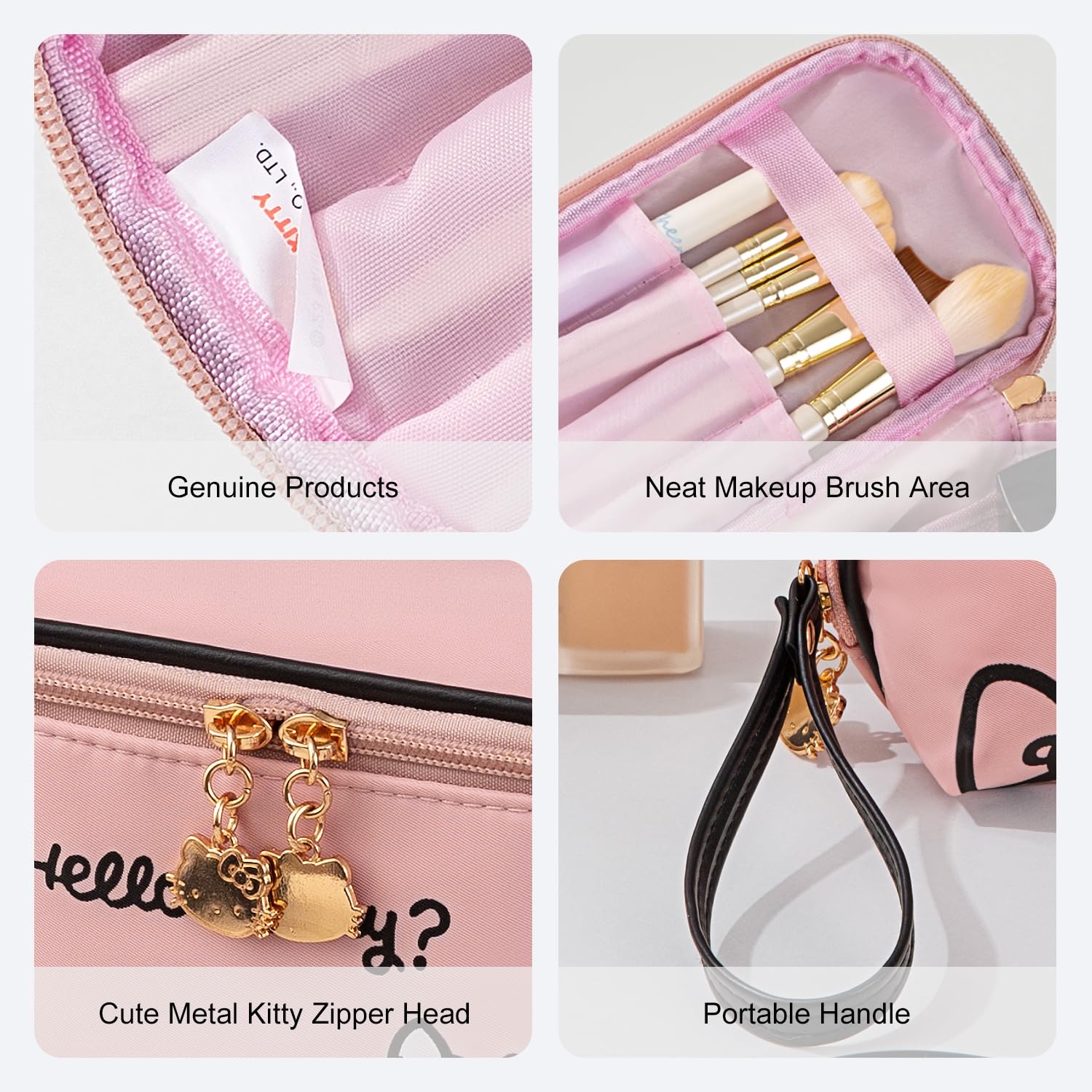 Vimanllie Hide and Seek Travel Cosmetic Bag