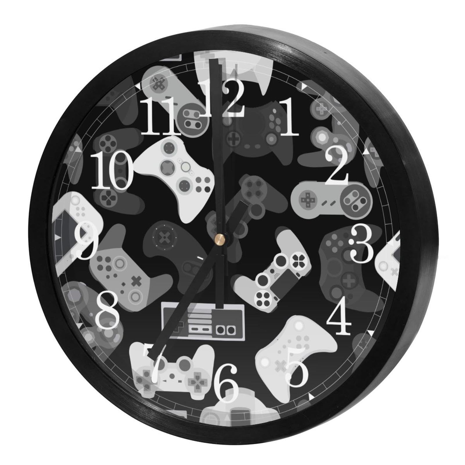 Horloge murale ronde manette de jeu vidéo pour sublimer votre salon ou coin bureau moderne
