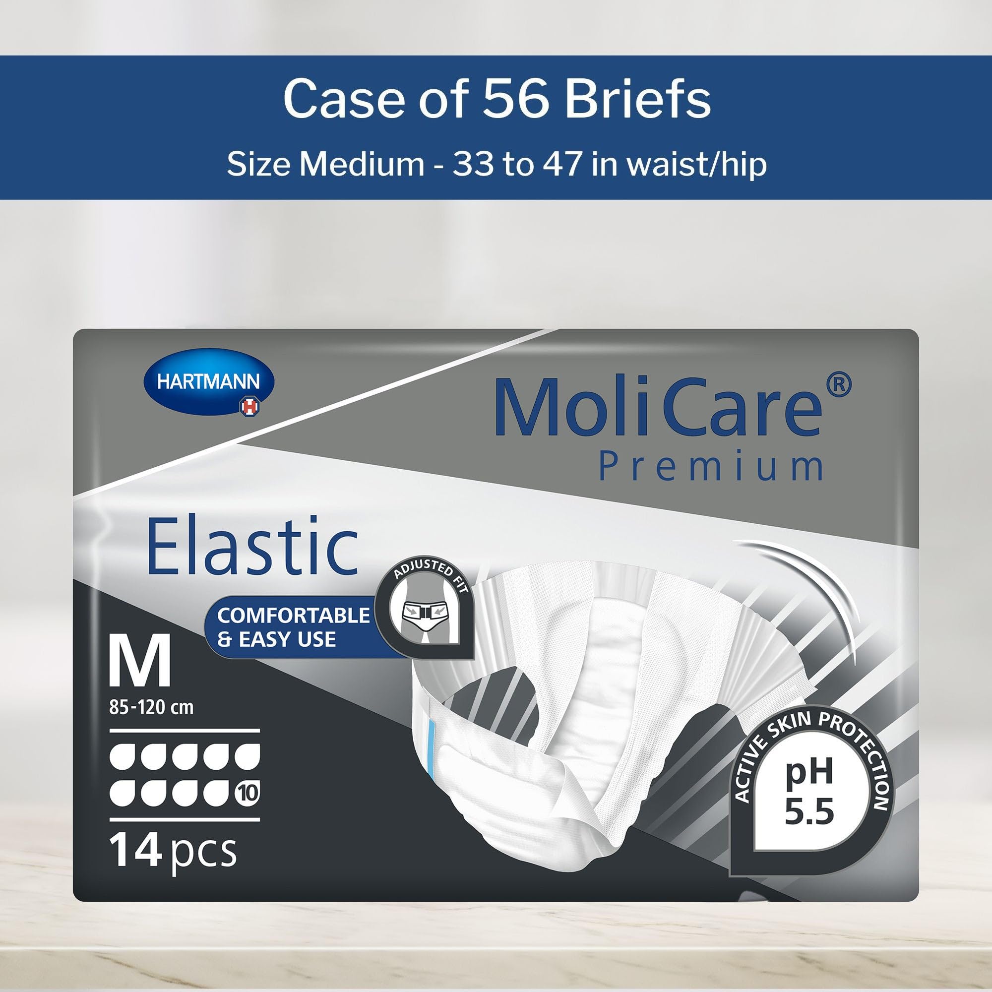 MoliCare Premium Elastic 10 Tropfen - Gr. Medium - Windelhosen und Inkontinenzhosen von Paul Hartman
