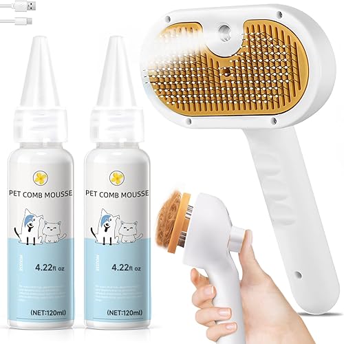 Deshedding Dog Brush & Pet Hair Remover Comb — alternate angle
