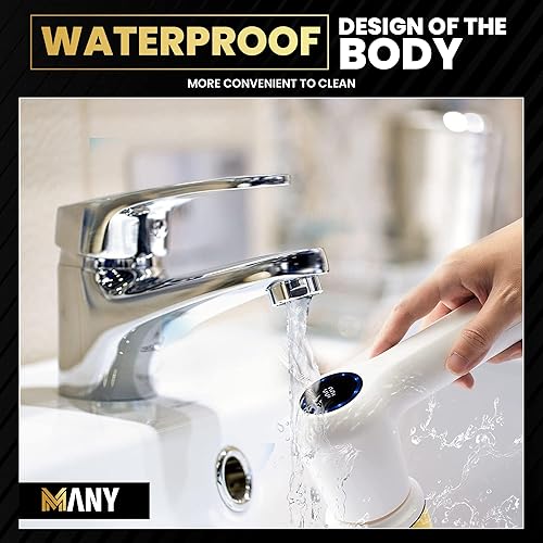 Miniatura 5 de Limpiador eléctrico giratorio 2023, cepillo de limpieza con 4 cabezales reemplazables de limpieza de baño y cocina, fregadores eléctricos para