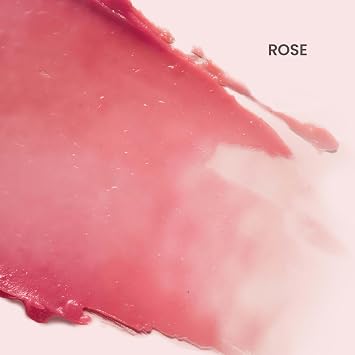Burt's Bees Lip Tint Balm, Long Lasting 2 in 1 Duo Tinted Balm Formula, Color Infused with Hydrating Shea Butter for a Natural Looking Buildable Finish, Rose, 1 Tube