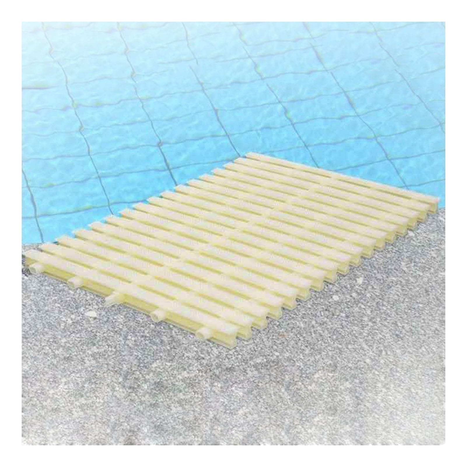 UZAMIRLEX Drainage Overflow Grate, Splicable Drain Overflow Grate For Pool Driveway Patio Deck, 35x100/40x100cm, 2/6/10-Pack(40x100CM/6pieces)