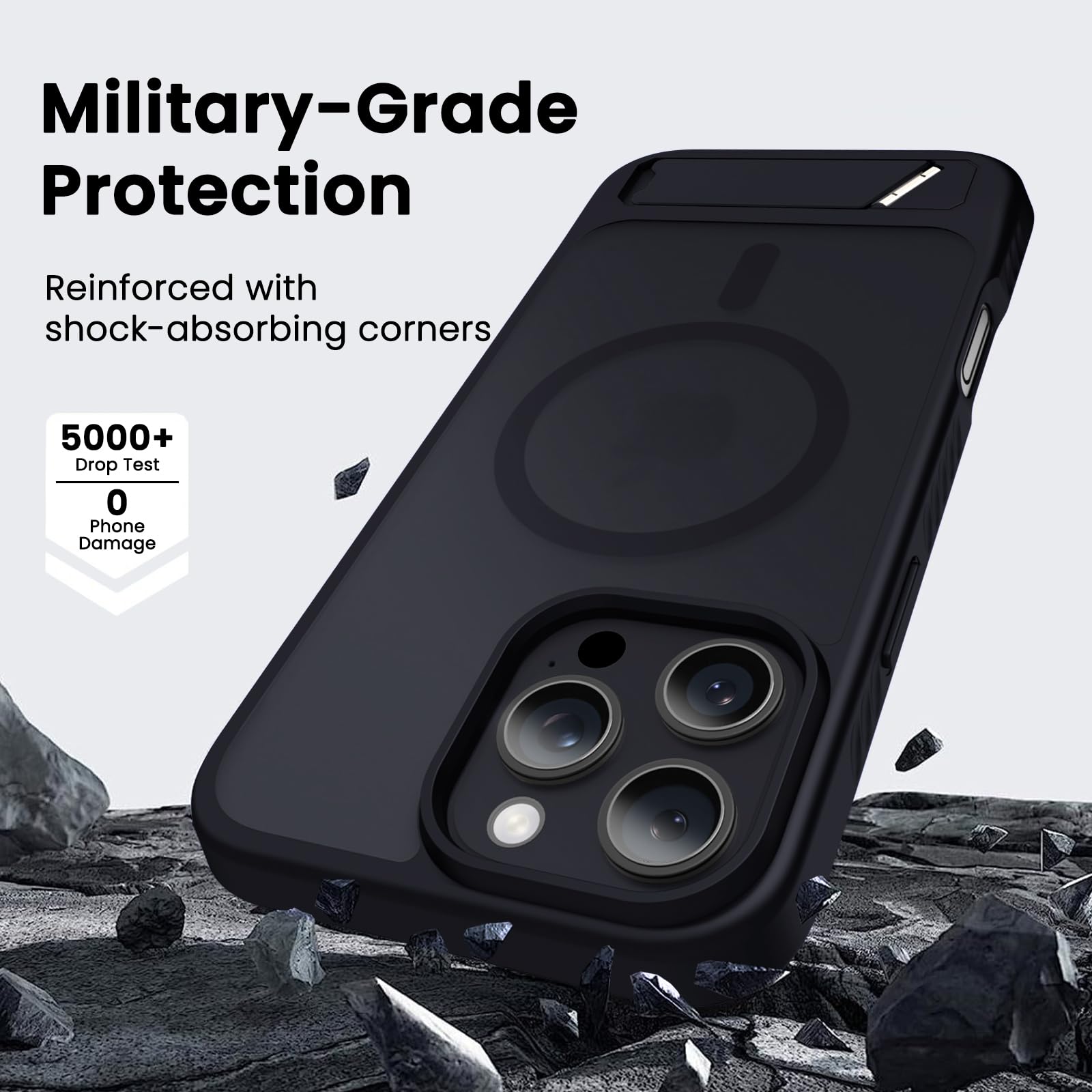 ACRONIX Custodia Magnetica Per IPhone 16 Pro Max: Sottile, Con Supporto Integrato E Compatibile MagSafe - 2