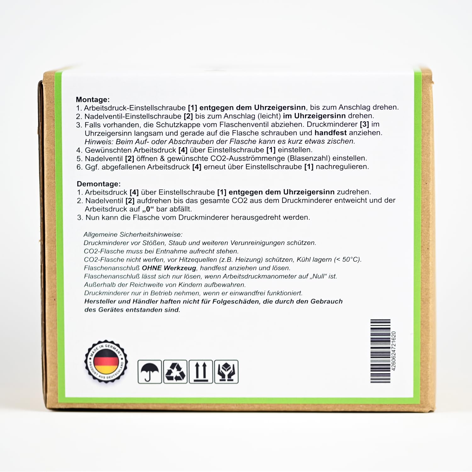 CO2-Anlage für Aquarien kompatibel mit Soda Zylindern (425g) | OCOPRO DLX-350 Plus mit Nachtabschaltung (Mit Nachtabschaltung)