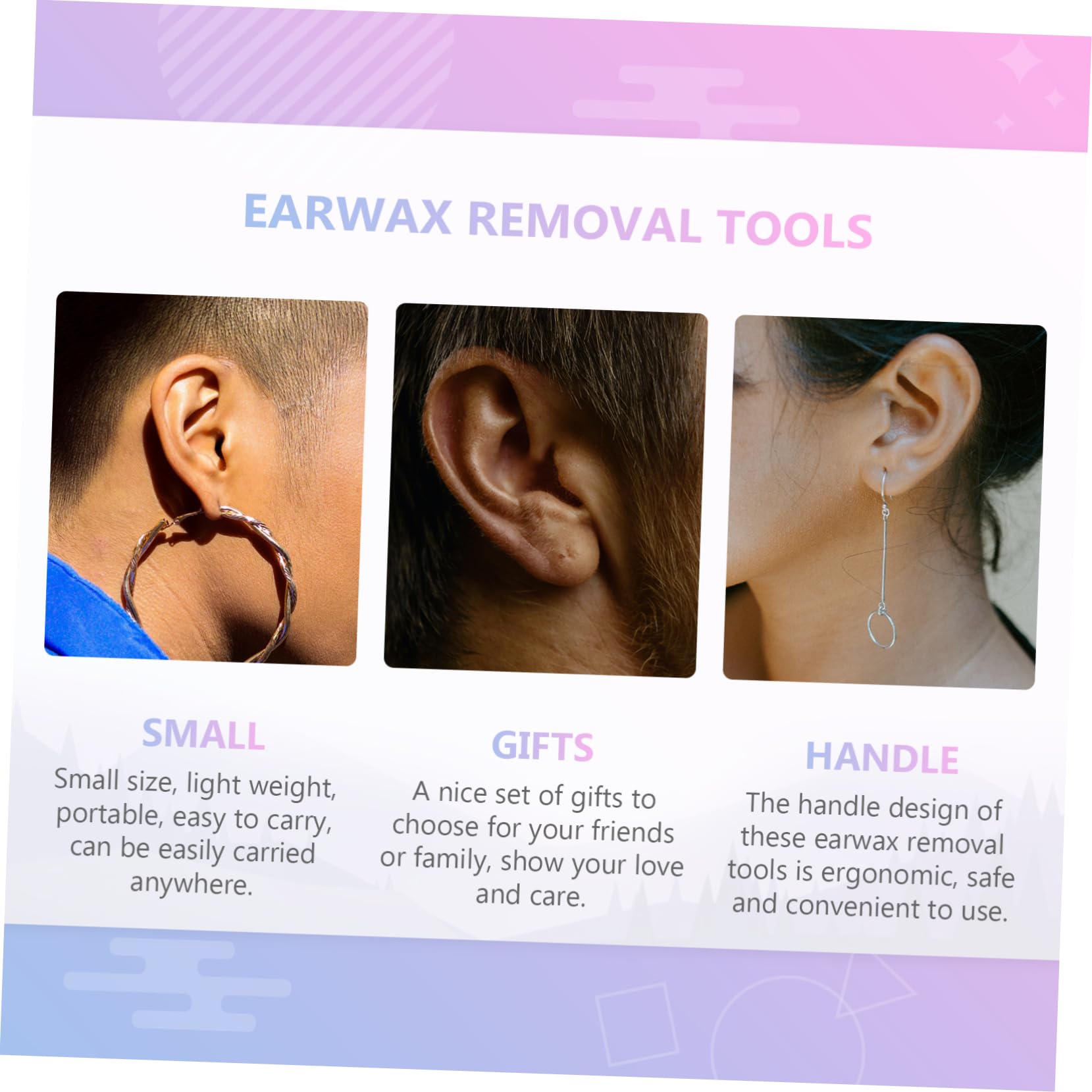 Didiseaon 200Pcs Double Headed Cotton Swabs for Ear Cleaning Ear Wax Removal Tools for Makeup and Care