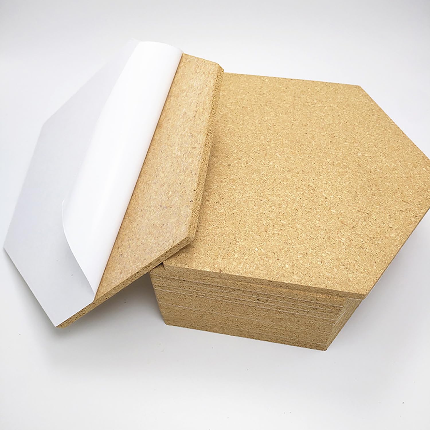 Tablice korkowe, Tablica ekspozycyjna na zdjęcia, sześciokątna, 4 szt(30 * 26 * 0.6cm)