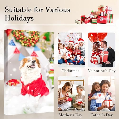 Miniatura 6 de Impresiones en lienzo personalizadas con tu foto de 10 x 12 pulgadas, lienzo personalizado para pared, imprime tus fotos en lienzo, regalos para