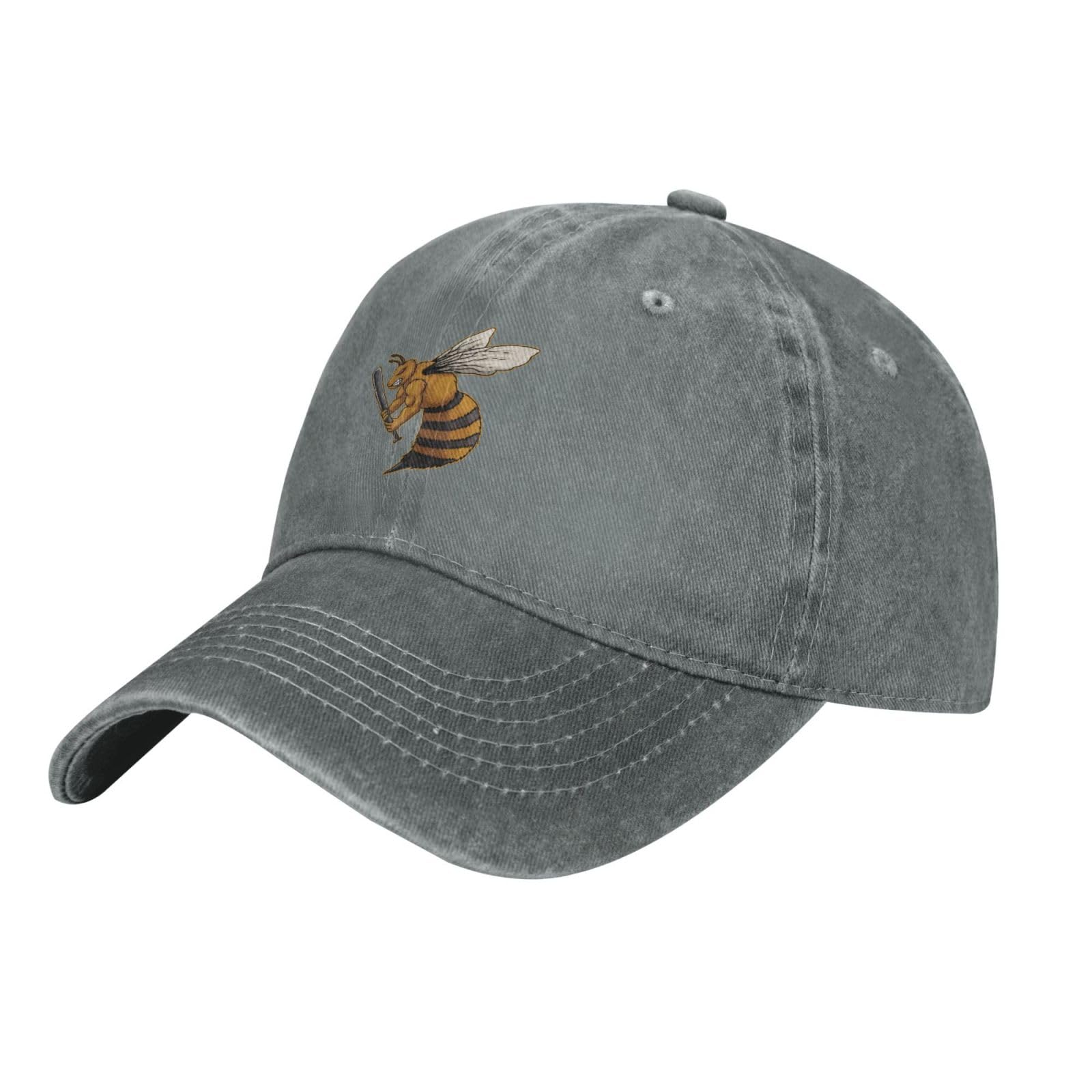IMEEGIEN Angry Bees with Baseball Bats Baseball Cap for Men Women Vintage Cowboy Hat Adult Casquette