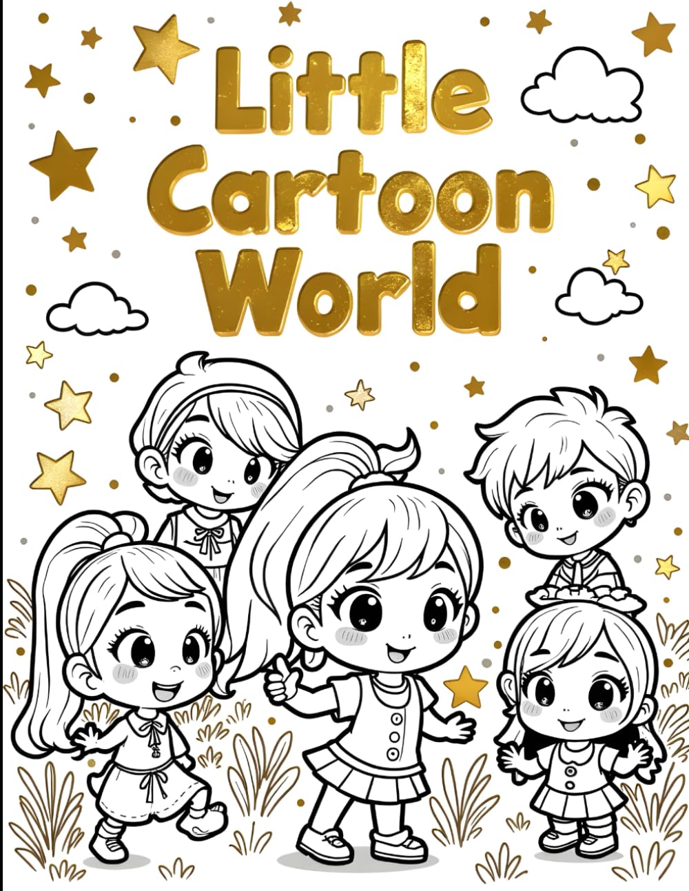 Little Cartoon World- Cute Characters to color
