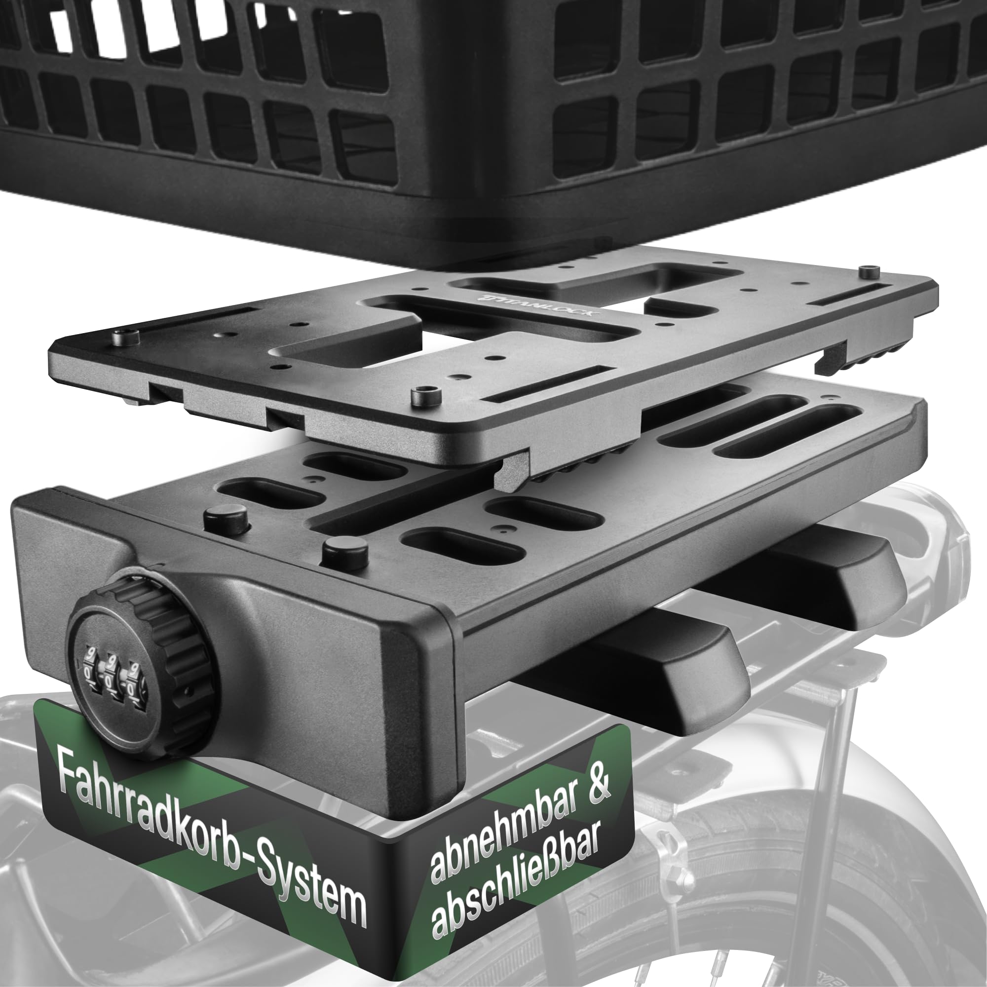 SafeRide Komplett-Set (Base + Plate + Basket)