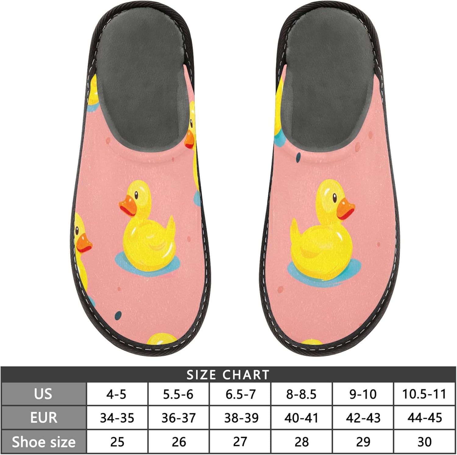 Cute Duck House Slippers – Cozy Fuzzy Slippers for Guests, Washable & Disposable, Perfect for Shoeless Home, Spa & Hotel Use A111526