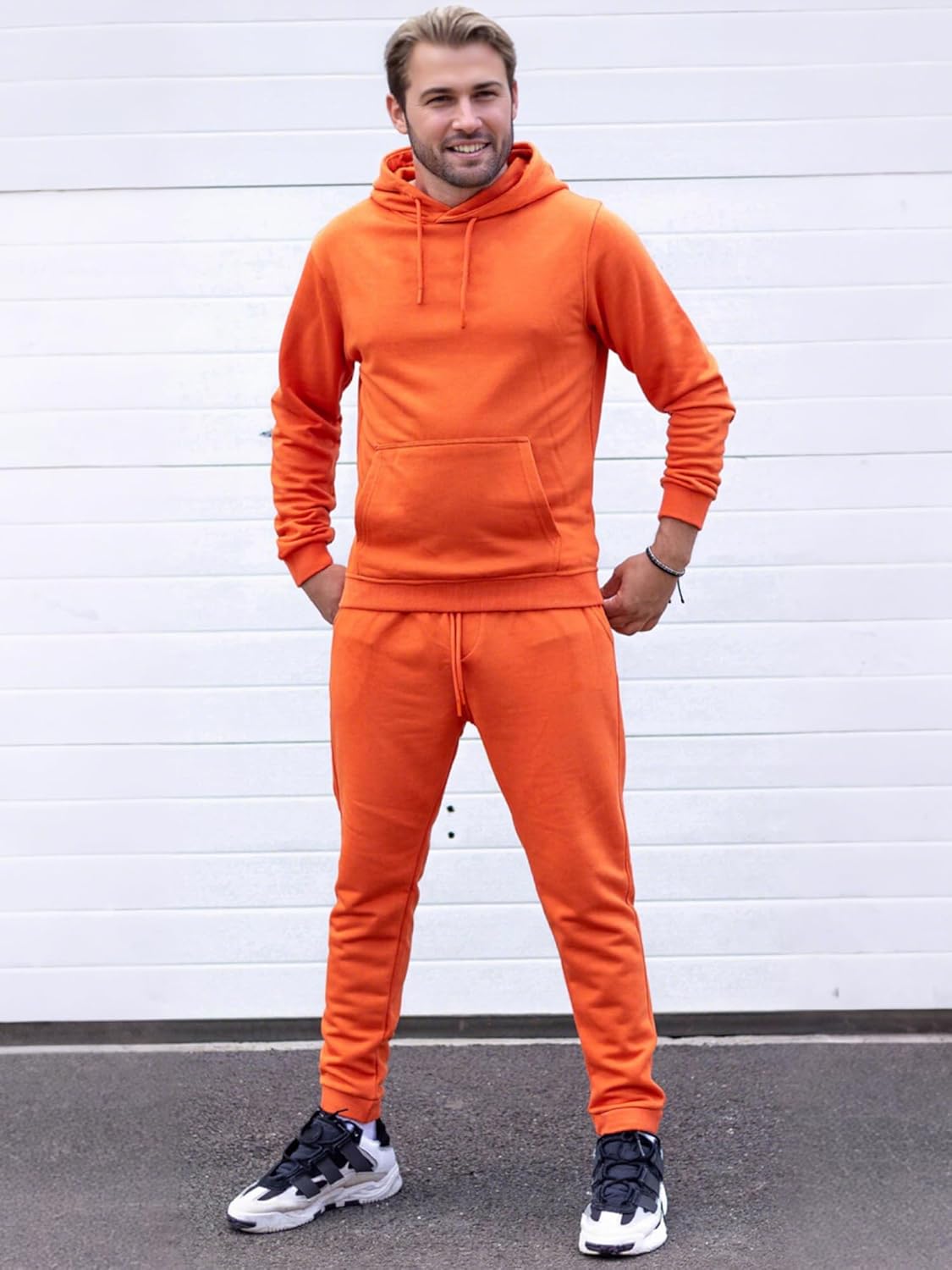 Sweat Suits Men Jogging Tracksuits 2 Piece Set Casual Athletic Hoodie And Sweatpants Outfits - Image 3