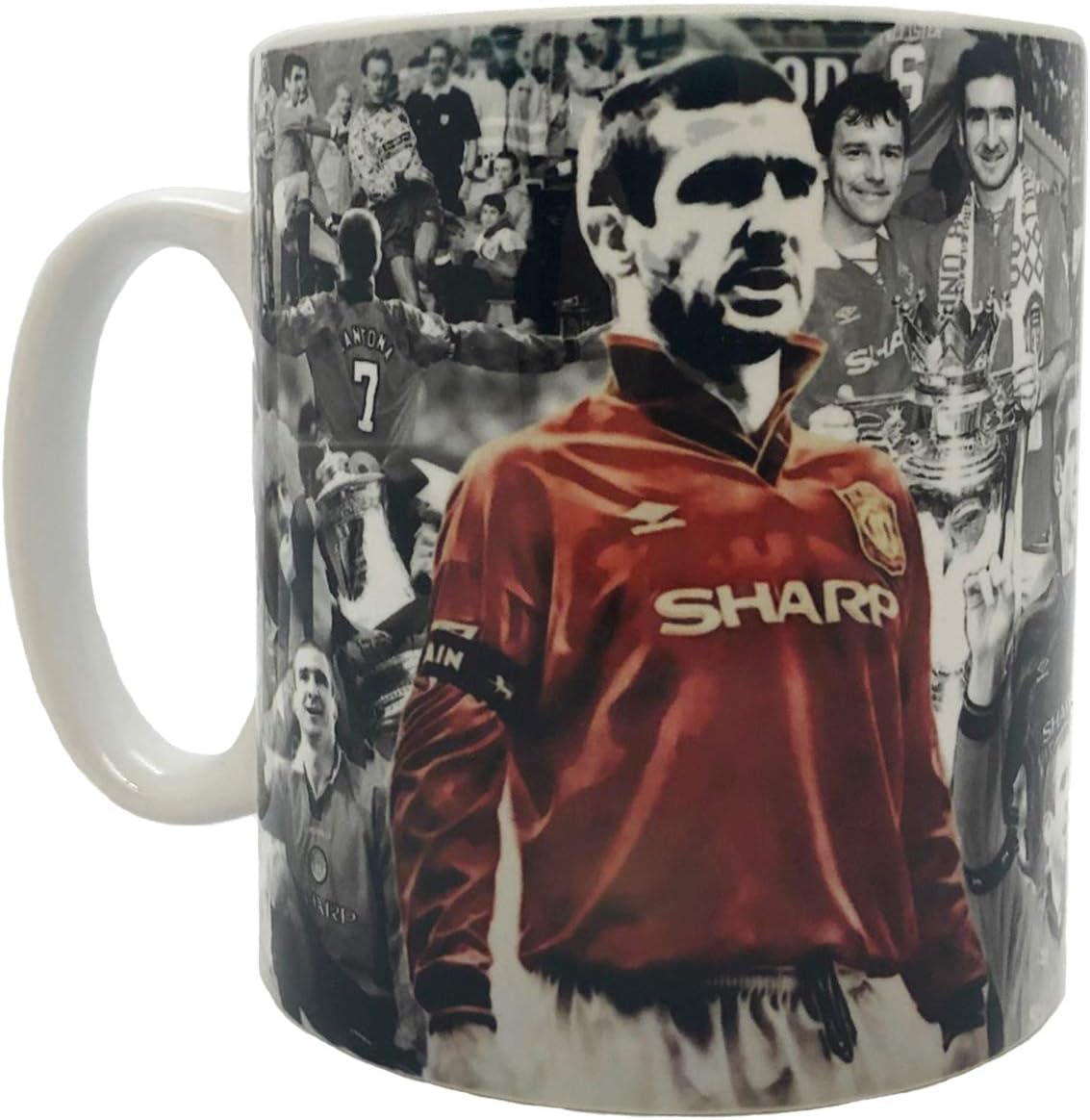 Manchester Football Legends of United Eric Cantona Ceramic Mug Red