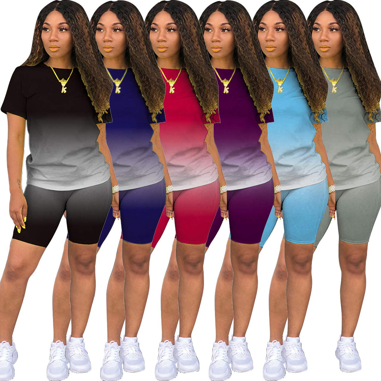 KELOVEPAN Sweatsuits für Damen, 2-teilig, Patchwork-Trainingsanzüge, Knopfleiste, bauchfrei, Bomberjacke, Hose, Set sexy