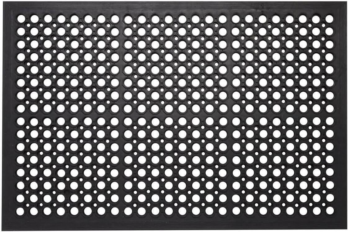 A1HC New All Purpose Anti Fatigue Versatile Rubber Floor Mat with Drain Holes – Perfect as Workplace Mat, Restaurant Kitchen Mat, Bar Area Mat, Commercial, Industrial Anti Fatigue Mat 32x47 Inches