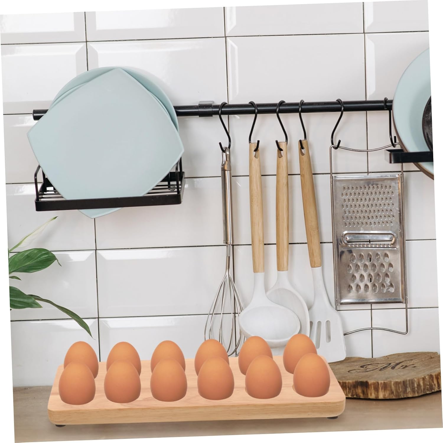 Holder Storage Tray for Kitchen and Refrigerator Elegant -breakage Design Organization and Display