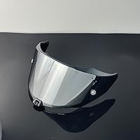 Vista 3 de Escudo para KYT R2R, R2R PRO Visera Casco Moto con protección UV (Plata-Para el día)