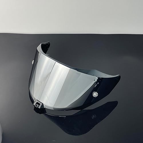 Miniatura 3 de Escudo para KYT R2R, R2R PRO Visera Casco Moto con protección UV (Plata-Para el día)