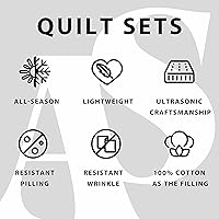 Vista 7 de Juego de edredón costero de 3 piezas tamaño matrimonial/queen, ropa de cama costera suave, ligera, reversible, de microfibra con 2 fundas, juego