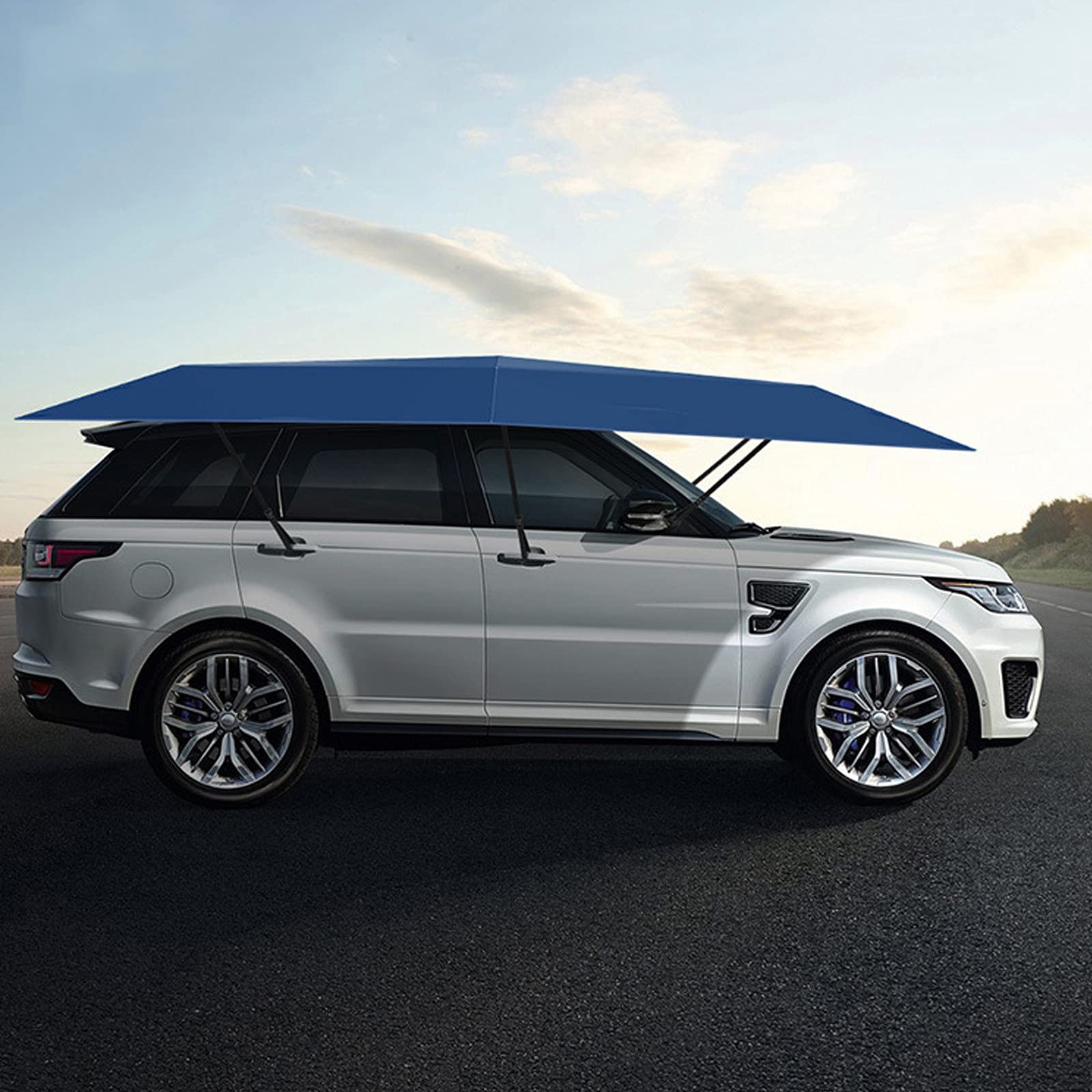 Buy Car Umbrella Sun Shade Cover,Movable Carport with Skeleton,Fully