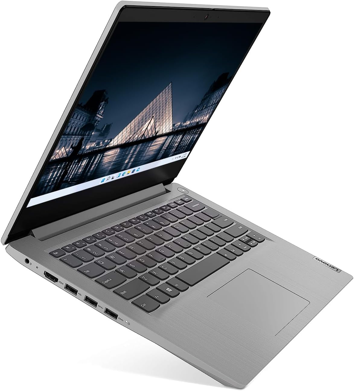 Lenovo IdeaPad 3 Laptop, 14” FHD Display, Intel Core i3-1115G4 Processor, 8GB RAM, 256GB SSD, Wi-Fi 6 and Bluetooth, Webcam, HDMI, SD Card Reader, Windows 11 Home, Grey