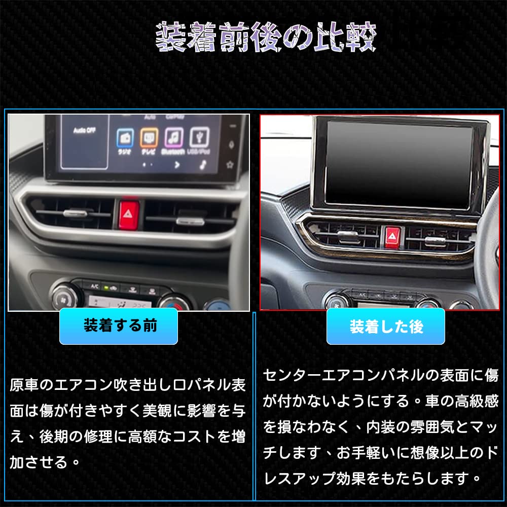 Amazon.co.jp: Bmolpt エアコン吹き出し口パネル 適用新型ライズ A210A
