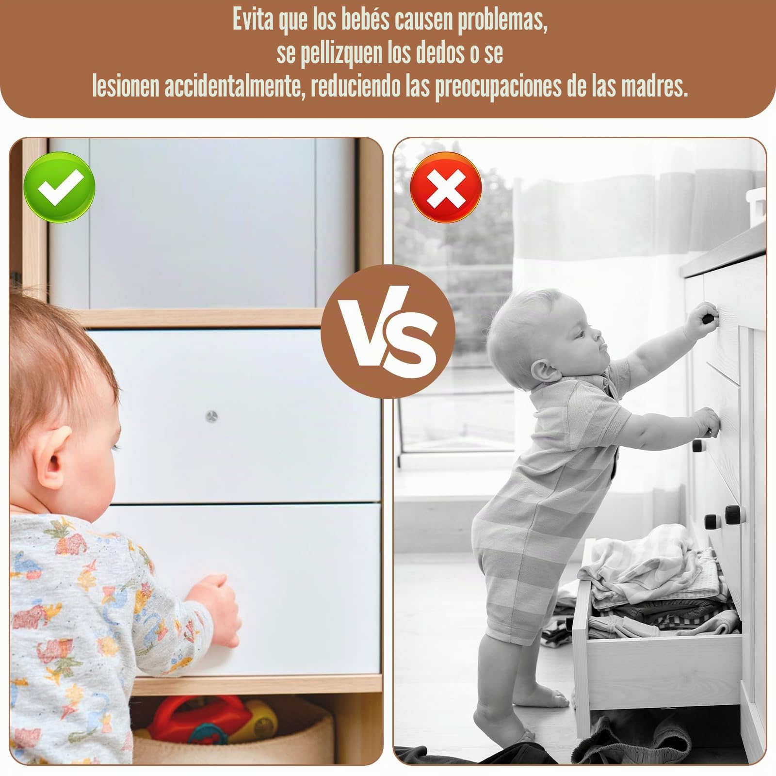 Cierre Seguridad Cajones Bebe, 10 Cerraduras + 2 llaves Bloqueo de Seguridad para Bebés, Cerradura para Armario Invisible, Cerraduras Magnéticas de Seguridad para Niños, Cierre Cajones Bebe