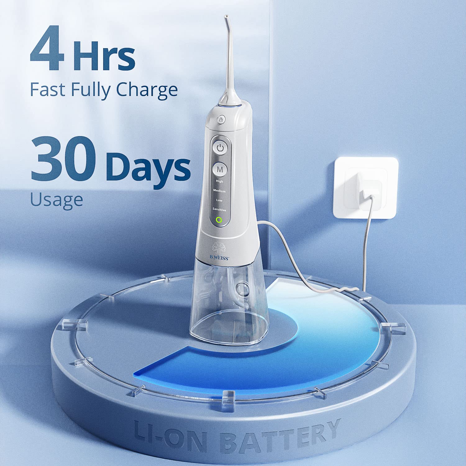 Cordlesvs Dental Water floss 4 modes Dental mouth rinser portable