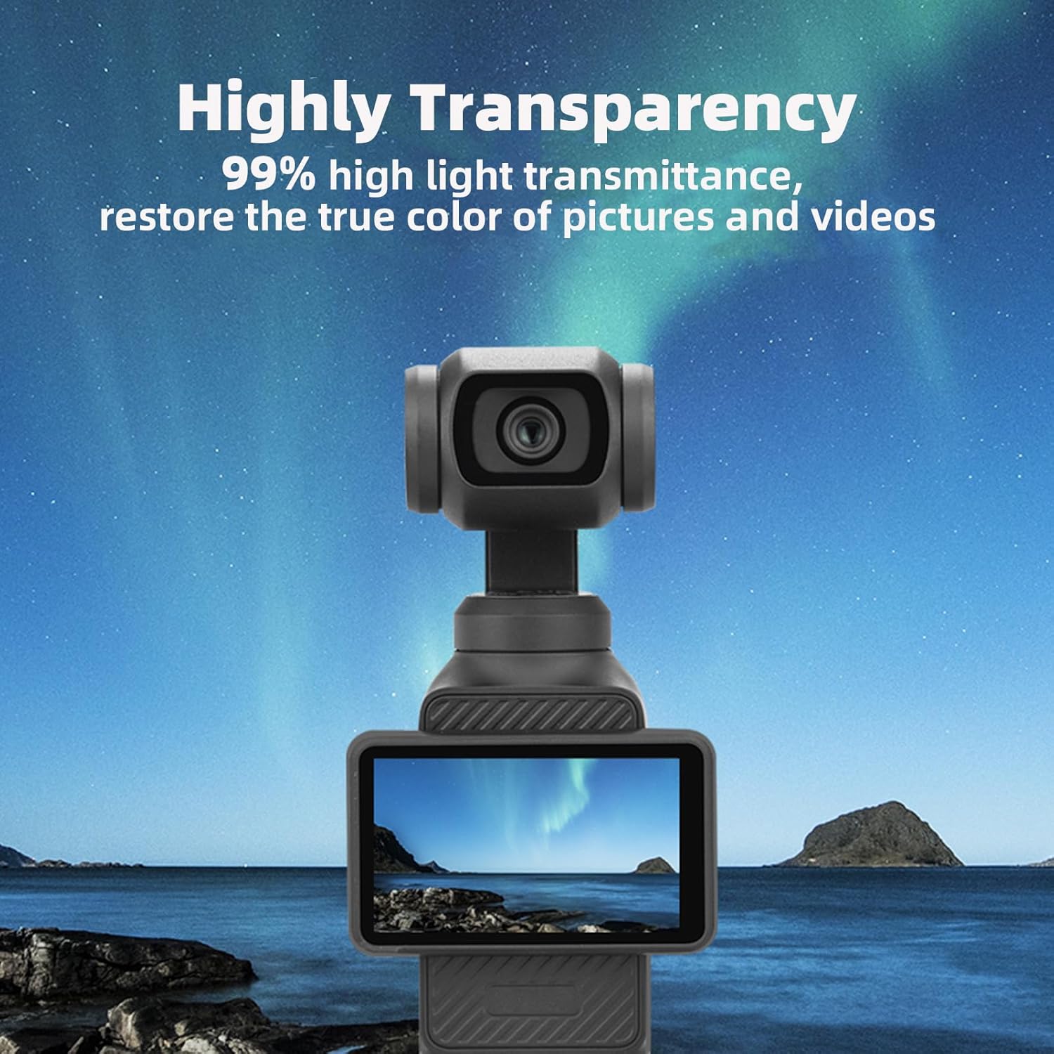 Flymile Pocket 3 Magnetisches Fülllicht - 6500K Einstellbare Videoleuchte Für DJI Osmo Action