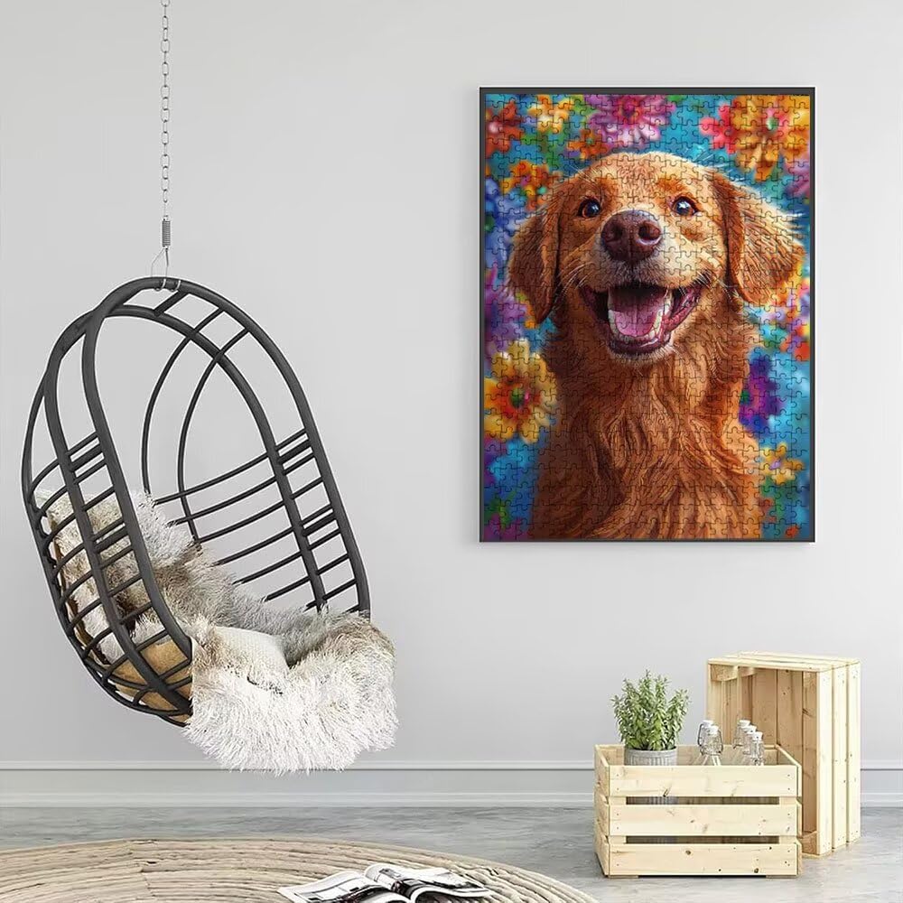 Puzzle 6000 sztuk, urocze puzzle dla psów dla dorosłych 6000, drewniane puzzle, klasyczne gry edukacyjne, niemożliwe wyzwanie, gry i zajęcia rodzinne, prezent kreatywny DX0YL1-514