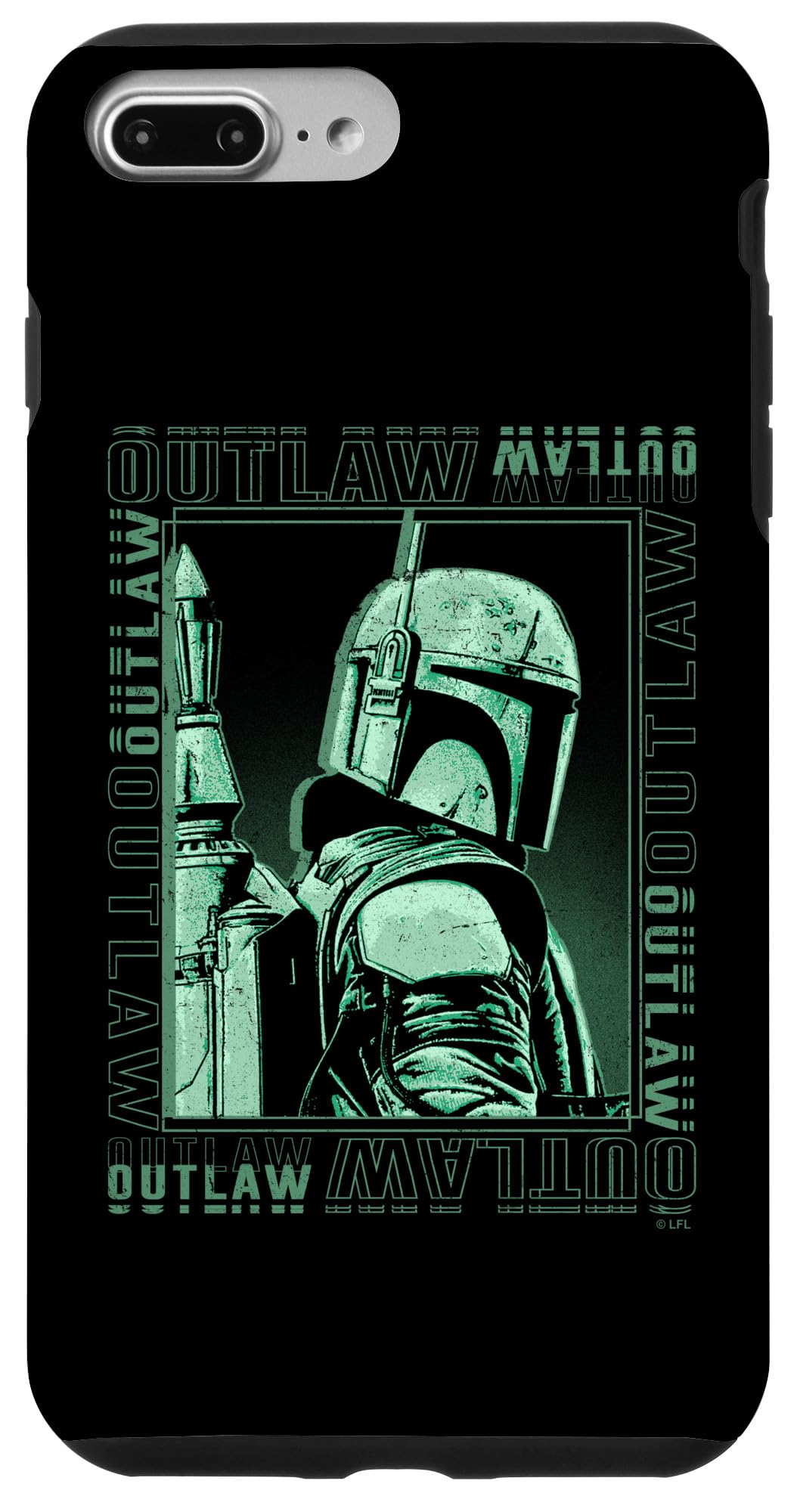 Coque iPhone 7 Plus Star Wars évite rayures Boba Fett