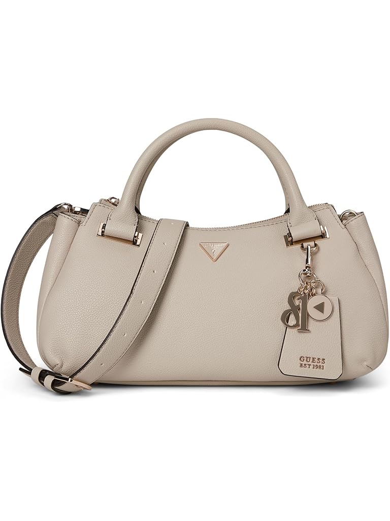 Taupe GUESS Evie Triple Compartment Satchel