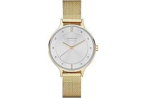 Elegant Simplicity: Skagen's Anita Gold Mesh Watch for Women