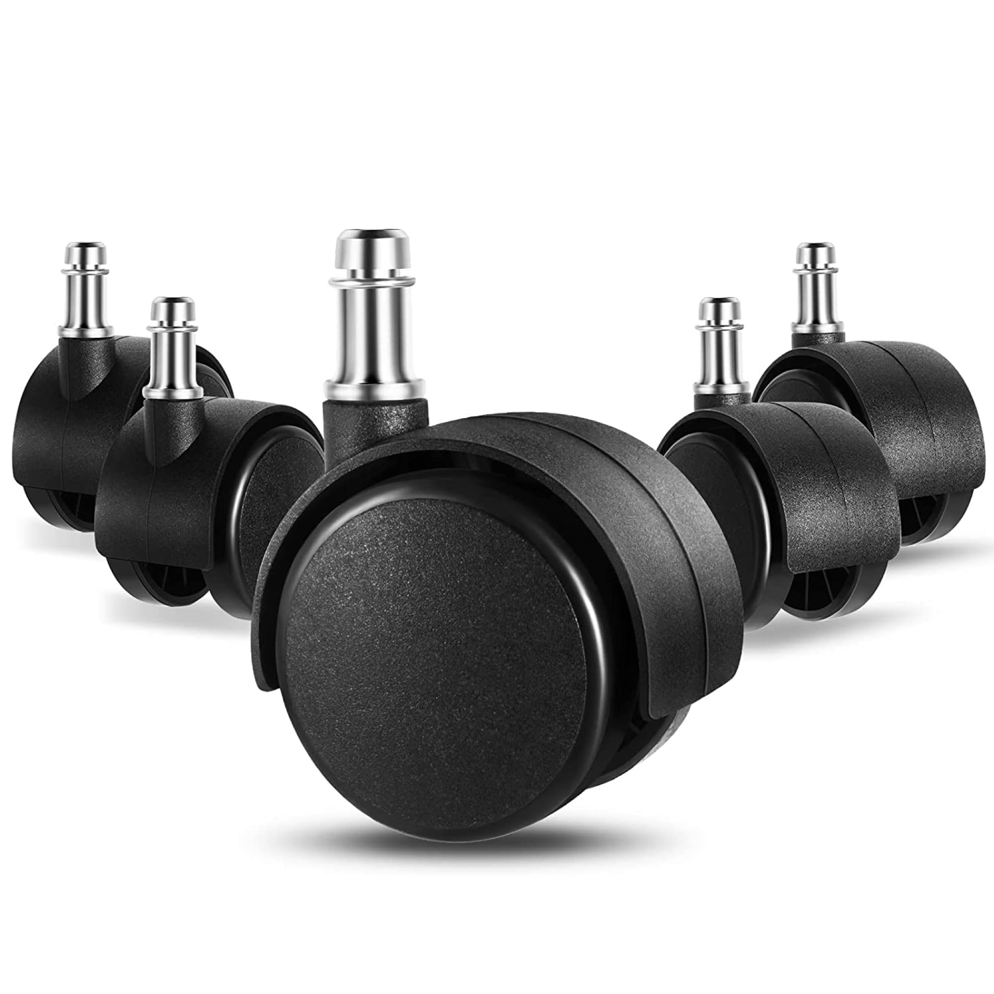 Seltos Office Chair Wheel Heavy Duty Castor Pin Type Revolving Chair Wheels, Desk Chair Wheels for Computer Chair and Gaming Chairs, Safe for All Floors and Carpets.
