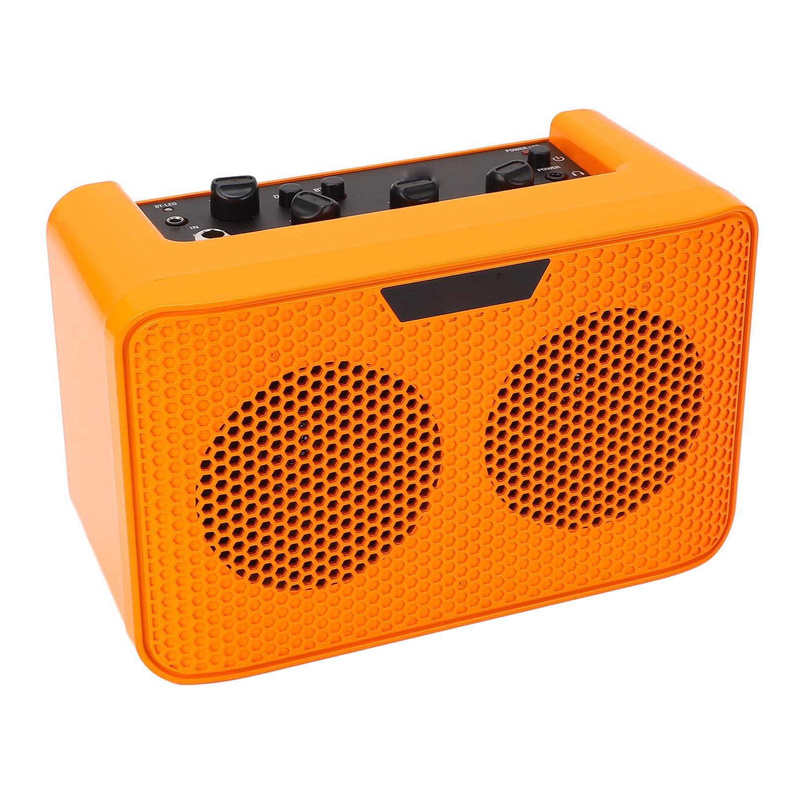 Asixxsix Wzmacniacz Gitarowy, Przenośny Wzmacniacz Bluetooth o Mocy Wyjściowej 10 W z Wbudowanym Efektem Opóźnienia do ćwiczeń na Gitarze Elektrycznej i Akustycznej Małe Występy