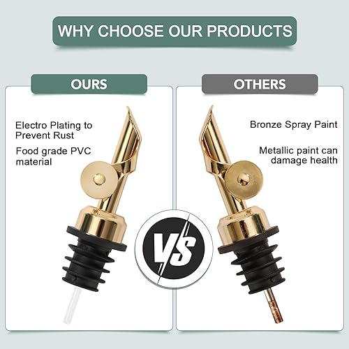 Miniatura 3 de VOISEN Botella dispensadora de aceite de oliva para cocina, juego de 3 botellas de aceite de vidrio, dispensador de jarabe de café, recipiente de