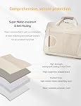 15-16 Inch Laptop Shoulder Bag Business Briefcase Water Resistant Computer Messenger Bags Compatible with MacBook Pro 16, MacBook Air 15 M4, HP, Dell, ASUS Notebook, Pearl White