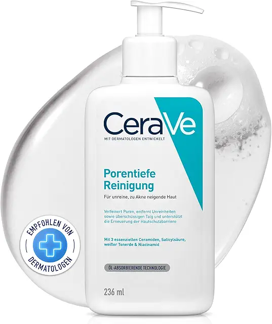 CERAVE Porentiefe Reinigung Gel - Green Peeling für klare Haut