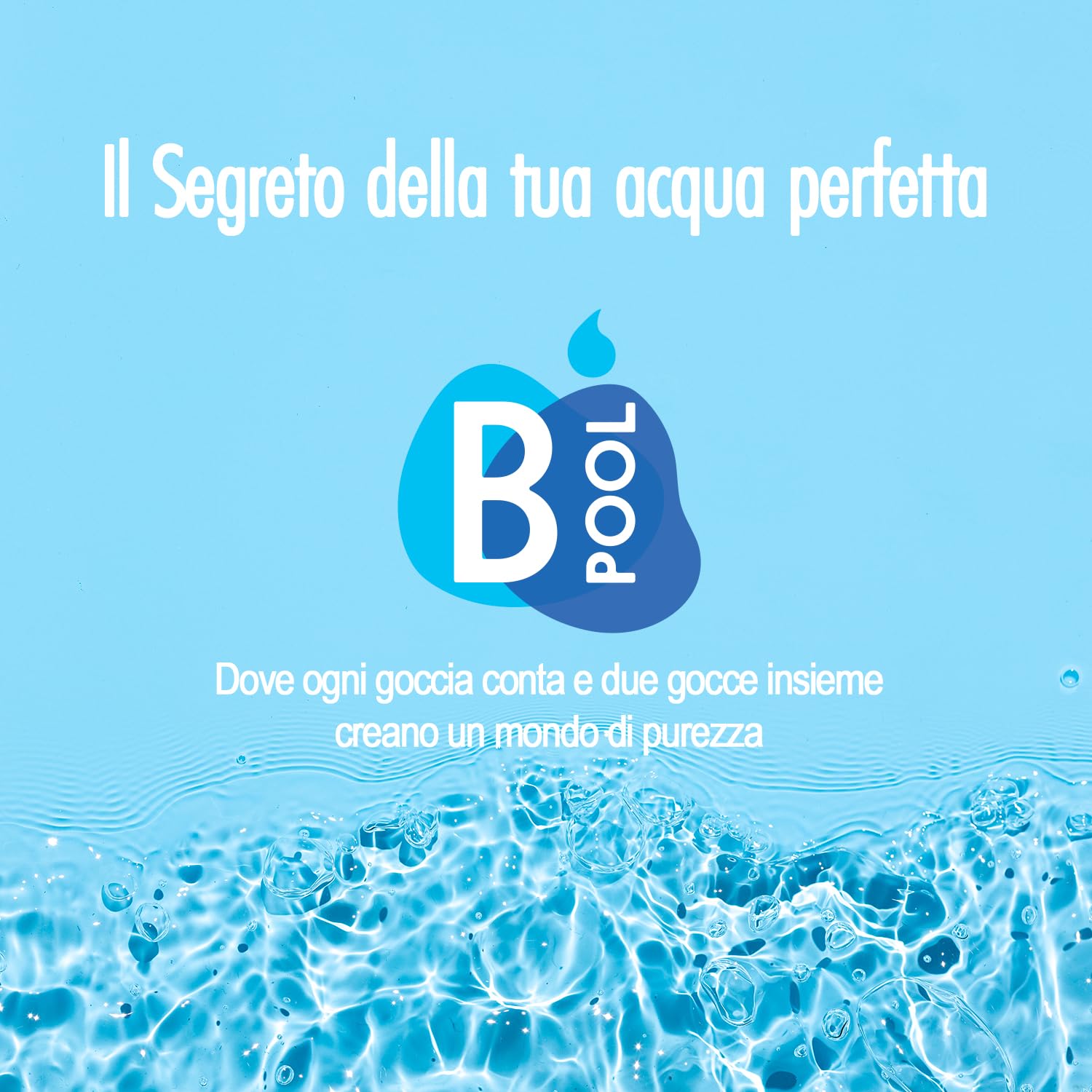 B POOL Multiazione 200 GR. Pastiglie ad azione Sanitizzante, Stabilizzante, Antialghe, Flocculante per il trattamento dell'acqua della tua piscina. Formato da 10 Kg