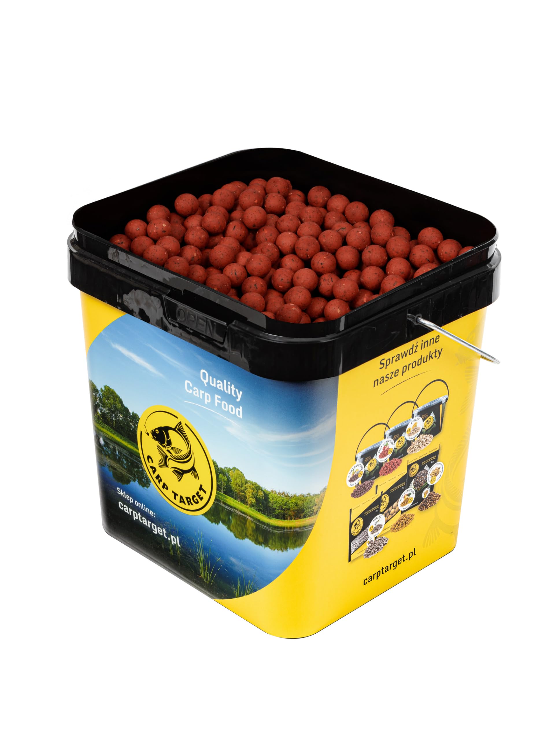 Carp Target - Bouillettes Premium 10 kg 20 mm - 8 œufs pour 1 kg de bouillettes - Leurre de pêche pour la pêche à la carpe - Pâture pour la pêche