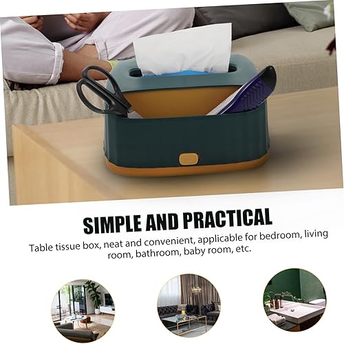 Miniatura 6 de Alipis Caja de pañuelos de almacenamiento multifuncional Contenedores prácticos para decoración del hogar
