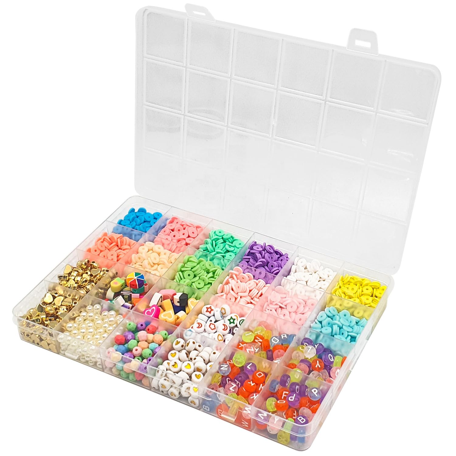 Perles heishi en maxi boite pour animer vos ateliers créatifs et créer des bracelets