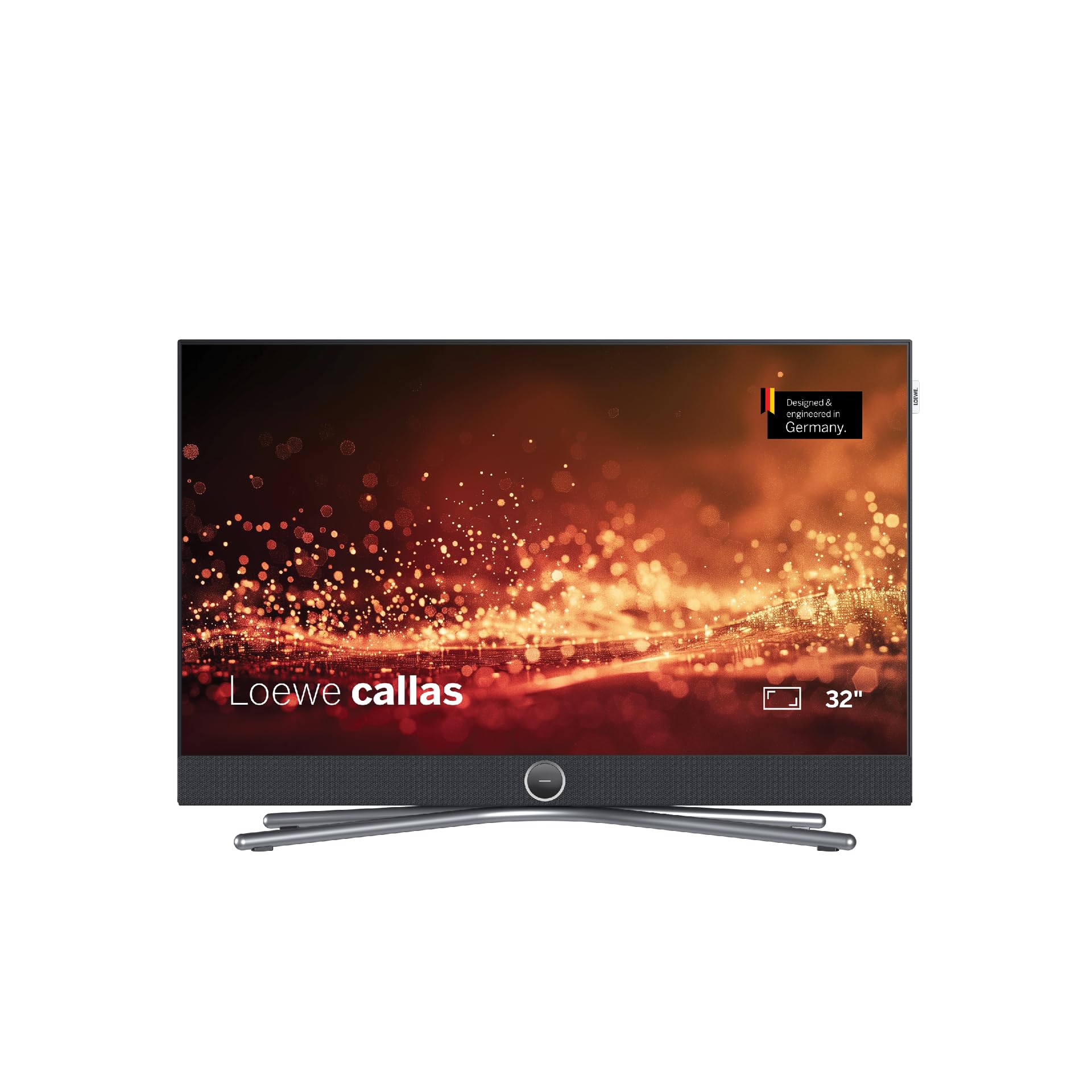 schermo loewe callas 32 inch hd led smart tv con sound bar