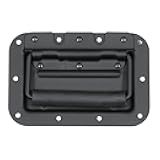 Reliable Hardware Company RH-0511BK-A Medium Spring Loaded Recessed Handle, 10 Hole, Black